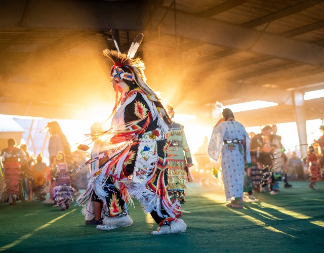 Indian dancer Milk River Indian Days, Fort Belknap