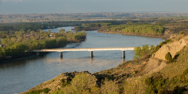 River running through the plains